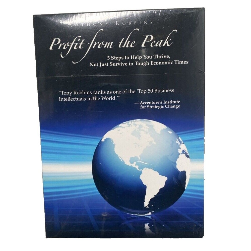 Anthony Robbin's Profit From The Peak 5-Disc DVD/CD Set Thrive In Tough Times